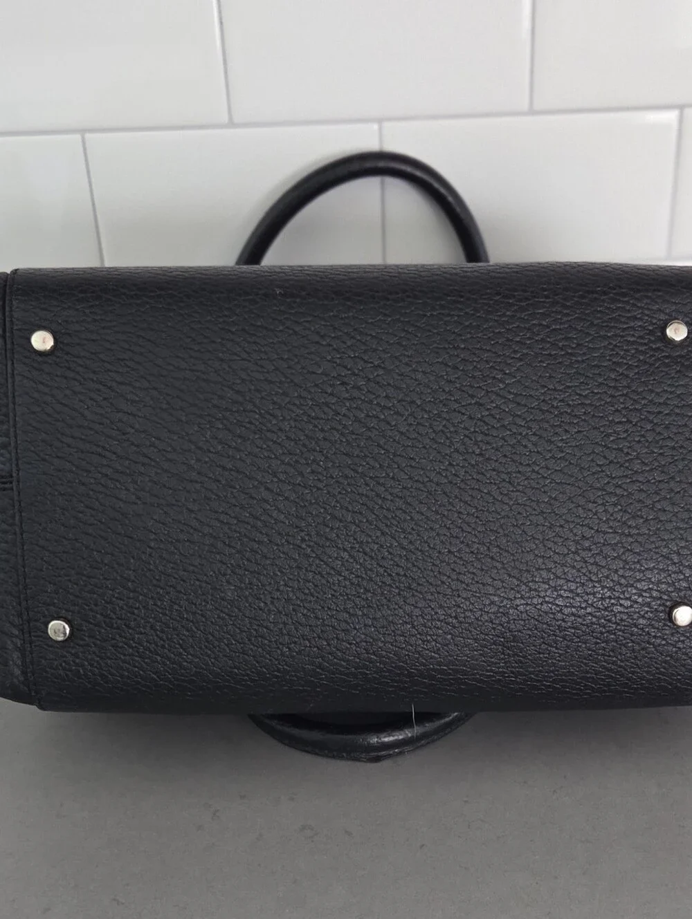 Authentic Kate Spade New York Southport Avenue SLOAN Black Leather Satchel Purse